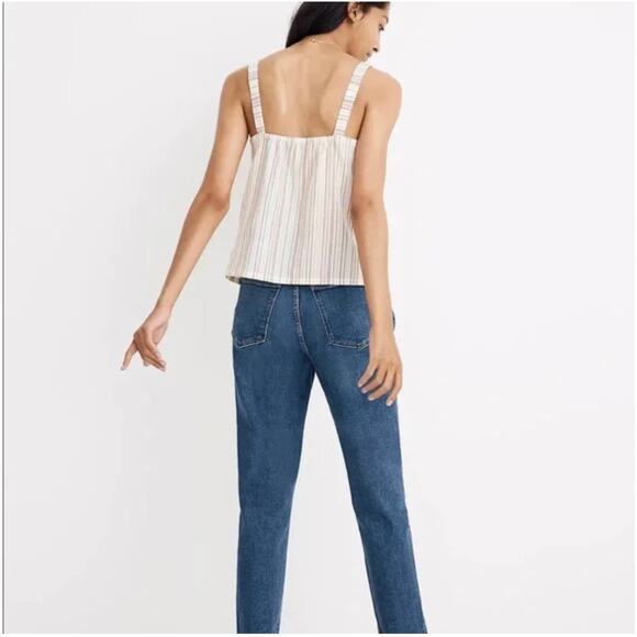 Madewell Stripe Cotton Tank Size Small - Picture 3 of 8